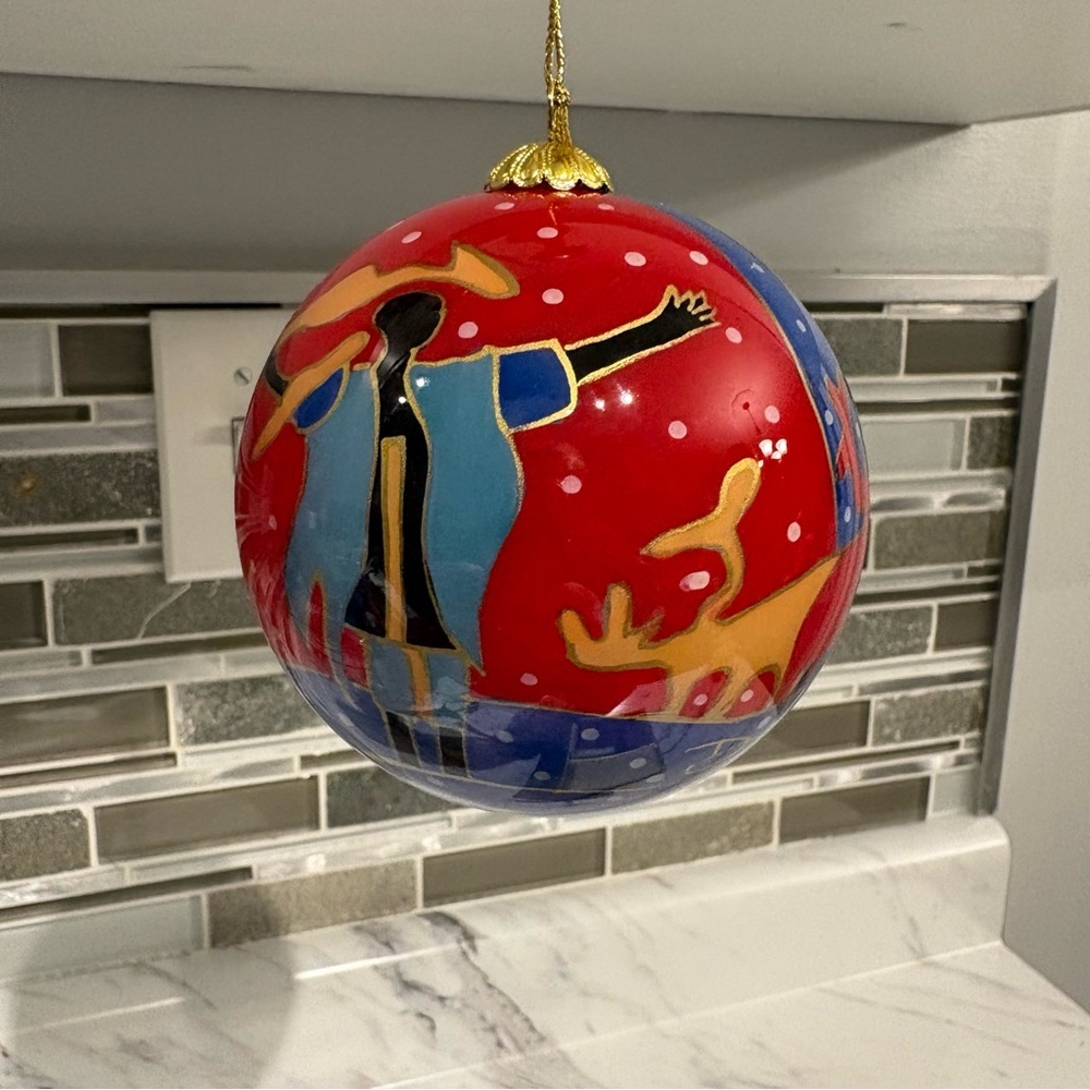 Dawn Oman Snow Angels Christmas Tree decoration hand painted Indigenous Art